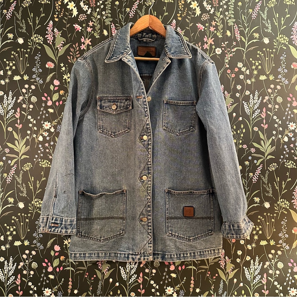 Ralph Lauren Jeans Co. Classic Blue Denim Jacket with Patch Detail